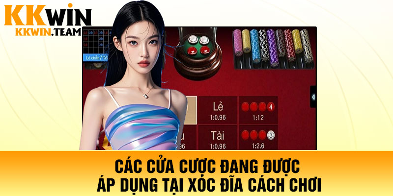 Các cửa cược đang được áp dụng tại xóc đĩa cách chơi